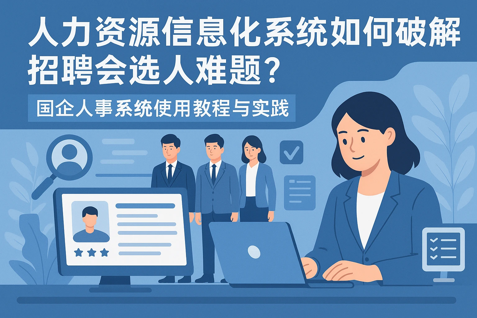 人力资源信息化系统如何破解招聘会选人难题？国企人事系统使用教程与实践