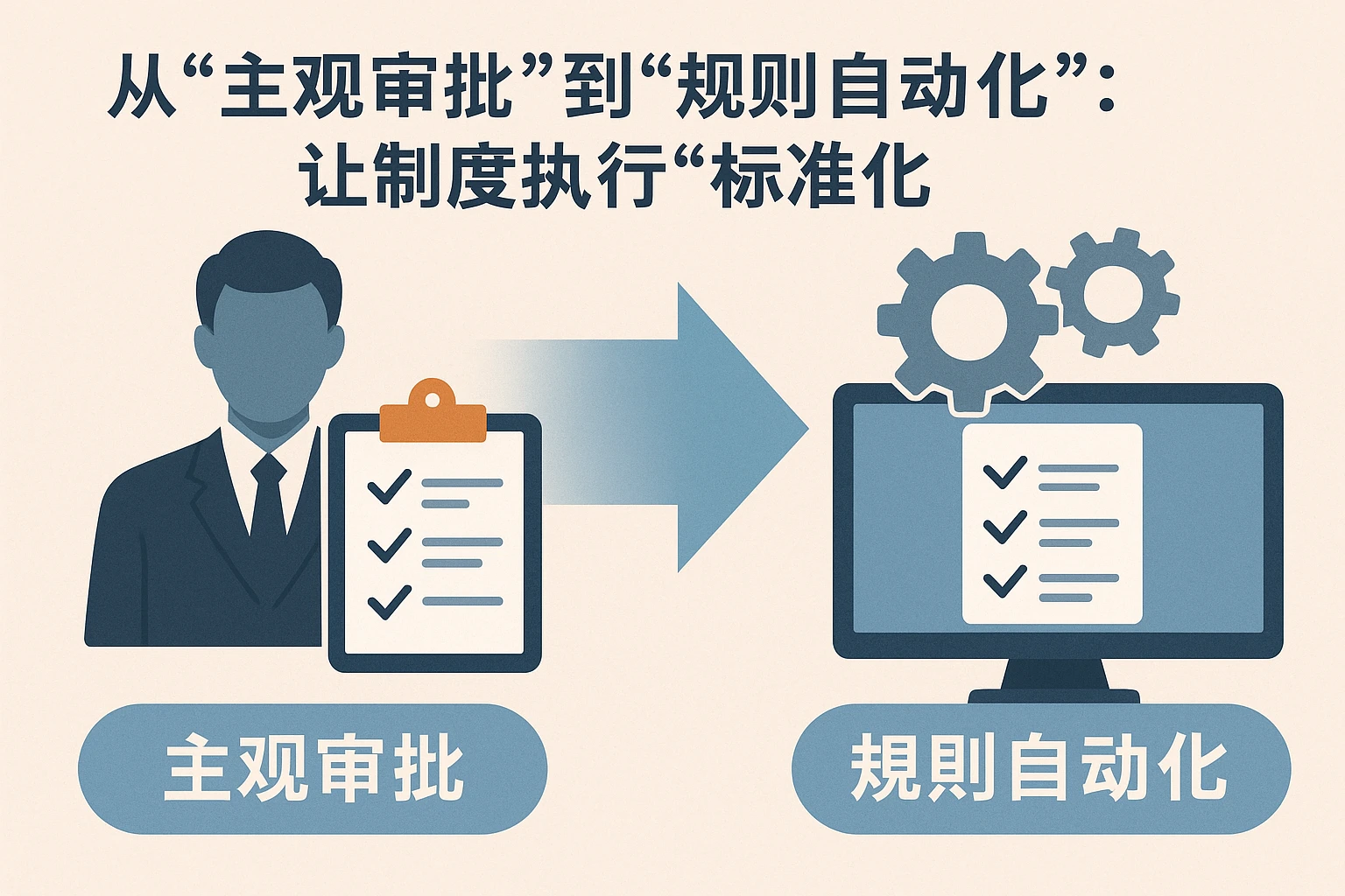 2. 从“主观审批”到“规则自动化”：让制度执行“标准化”