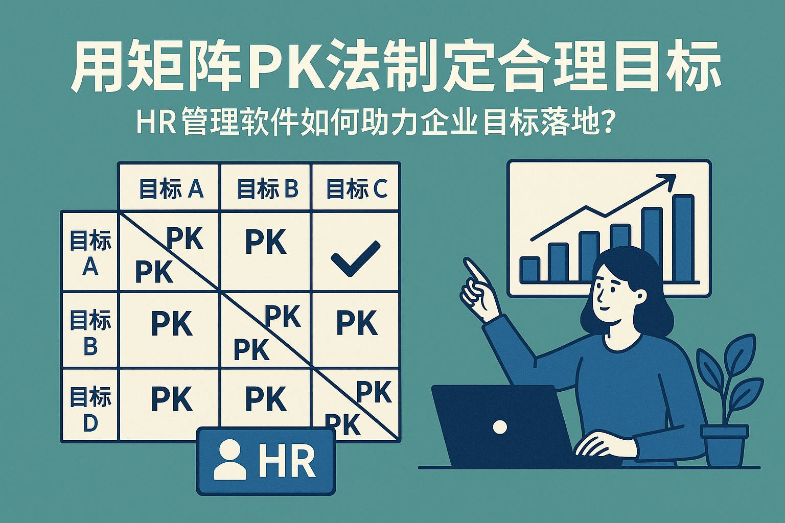 用矩阵PK法制定合理目标：HR管理软件如何助力企业目标落地？