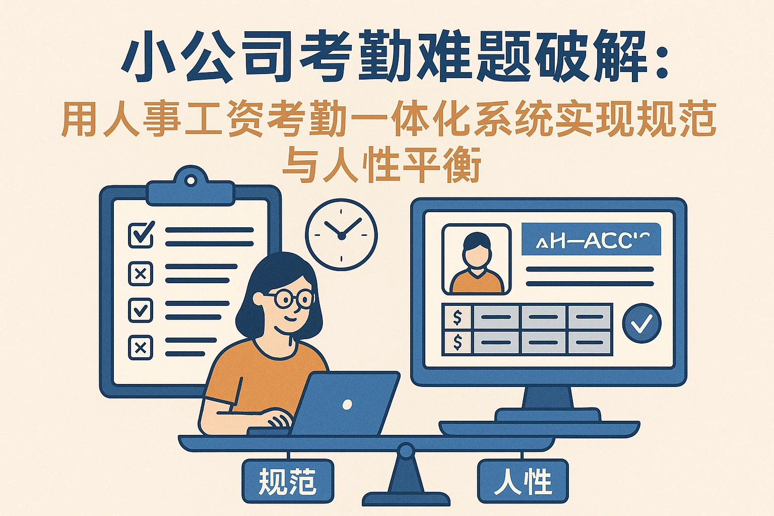 小公司考勤难题破解：用人事工资考勤一体化系统实现规范与人性平衡