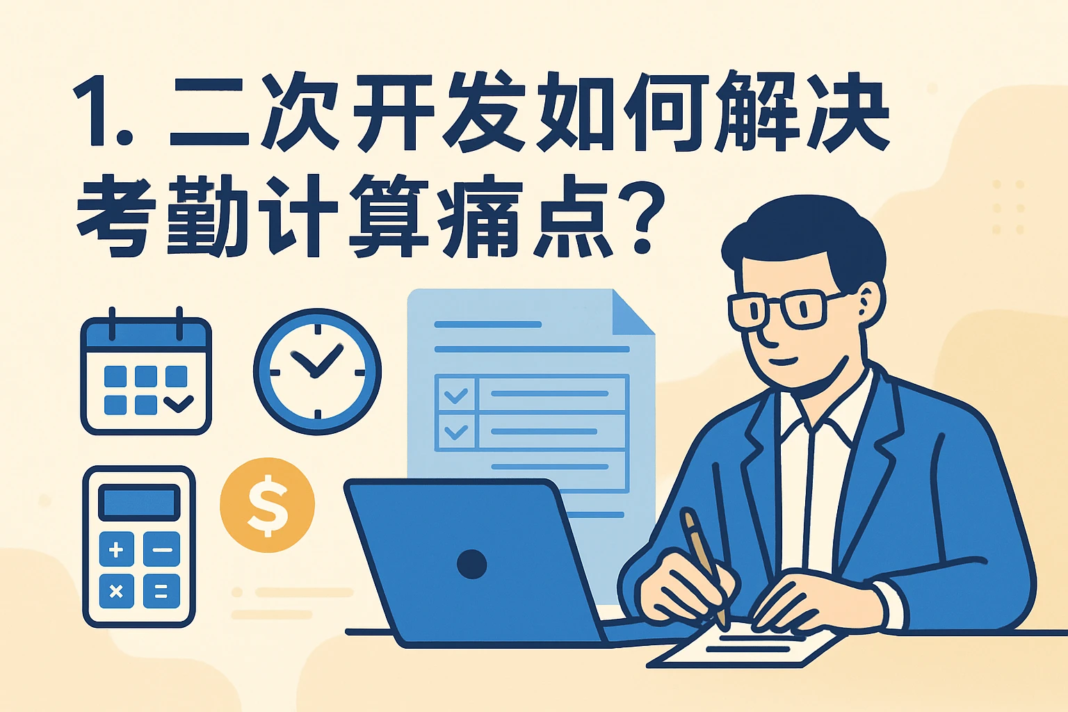 1. 二次开发如何解决考勤计算痛点？