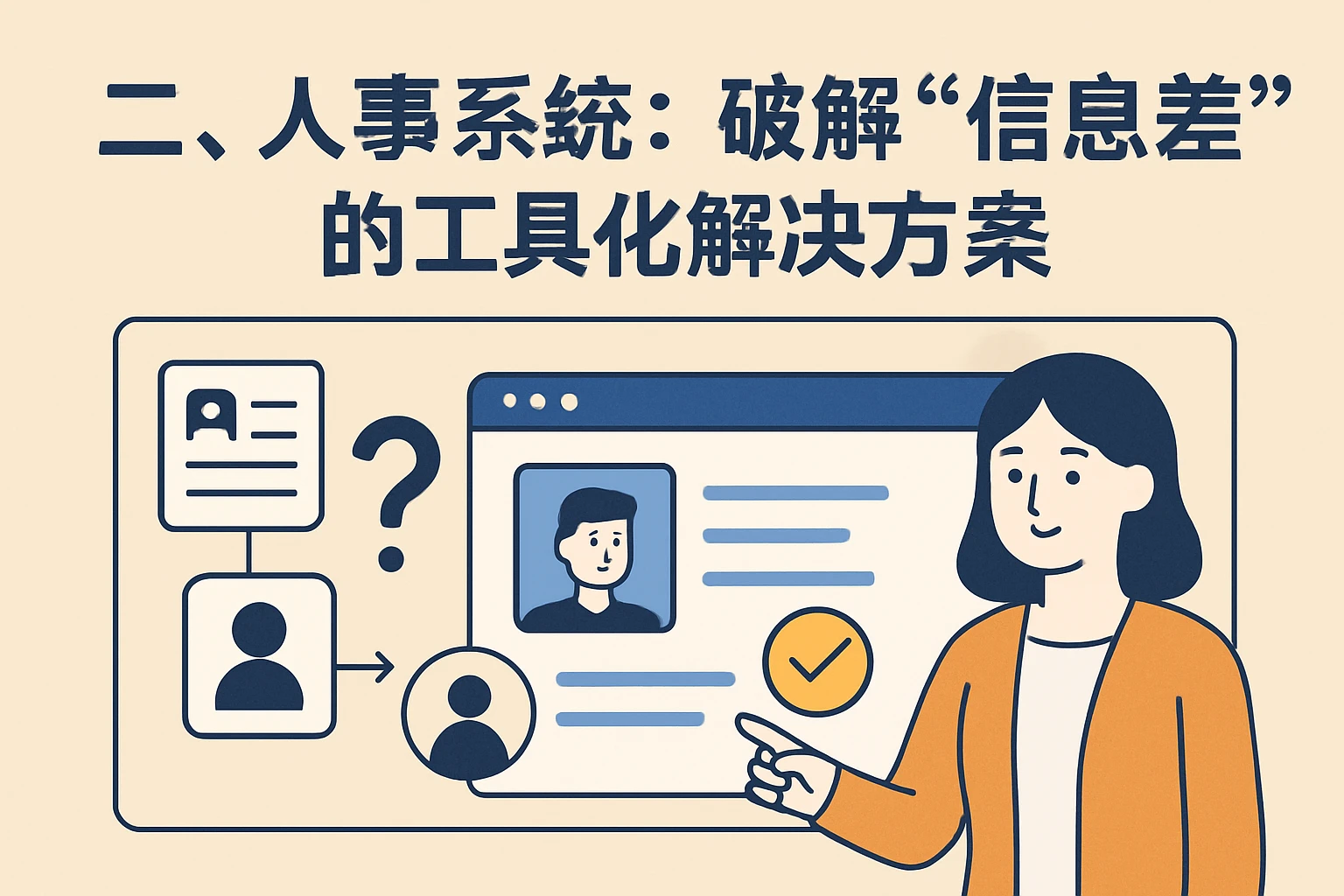 二、人事系统：破解“信息差”的工具化解决方案