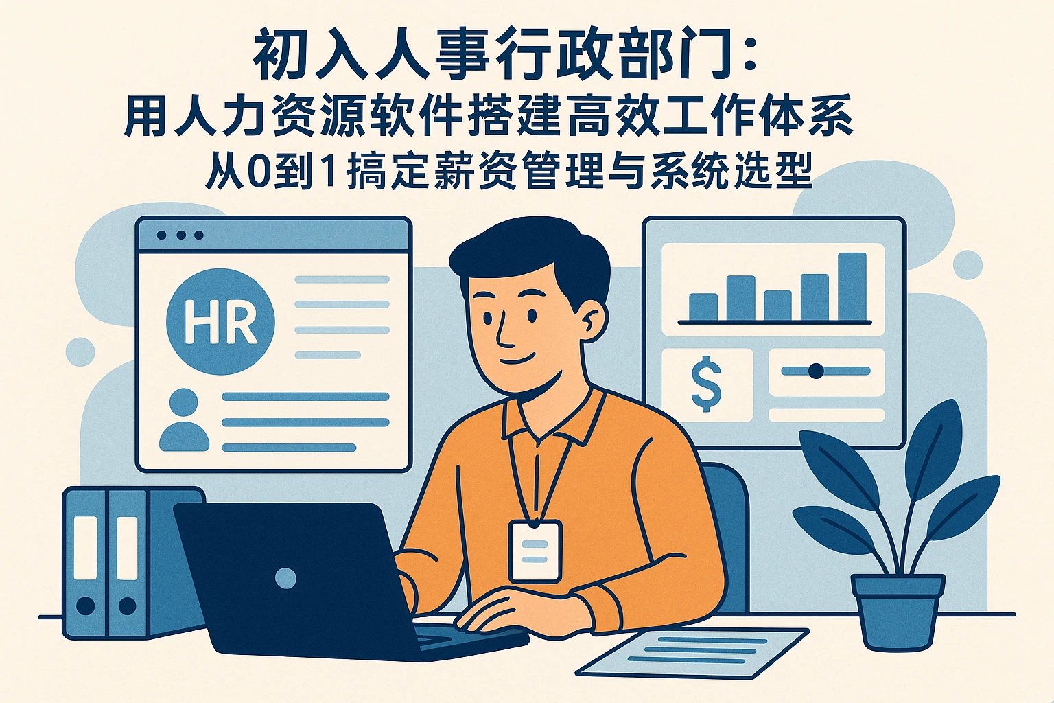 初入人事行政部门：用人力资源软件搭建高效工作体系，从0到1搞定薪资管理与系统选型