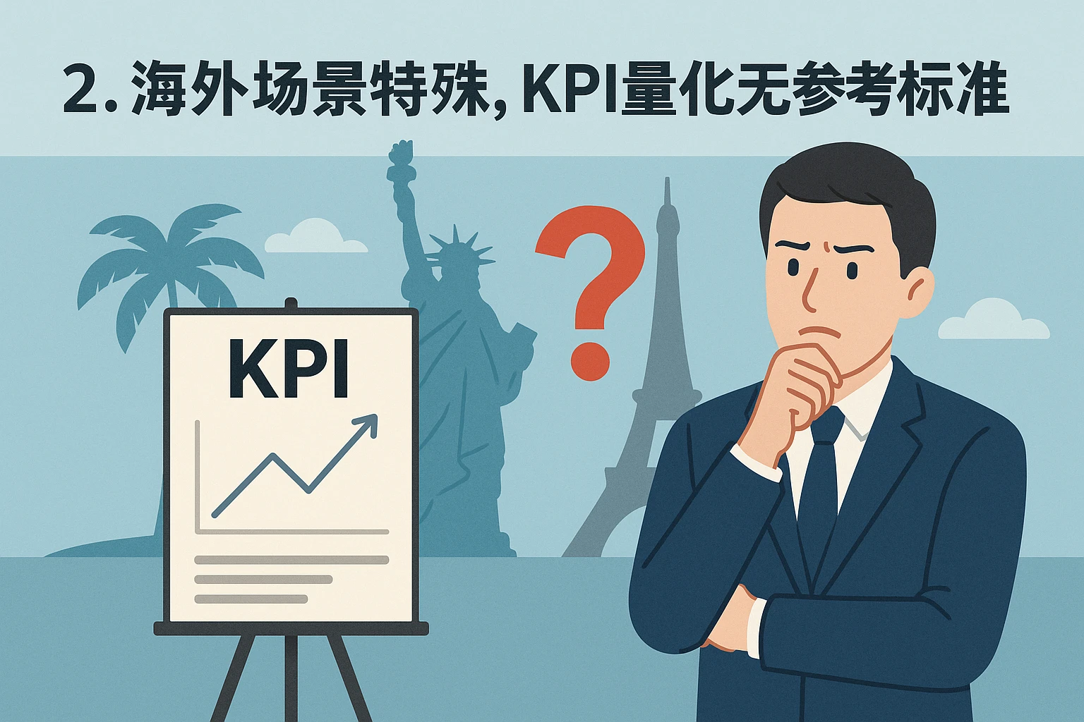 2. 海外场景特殊，KPI量化无参考标准