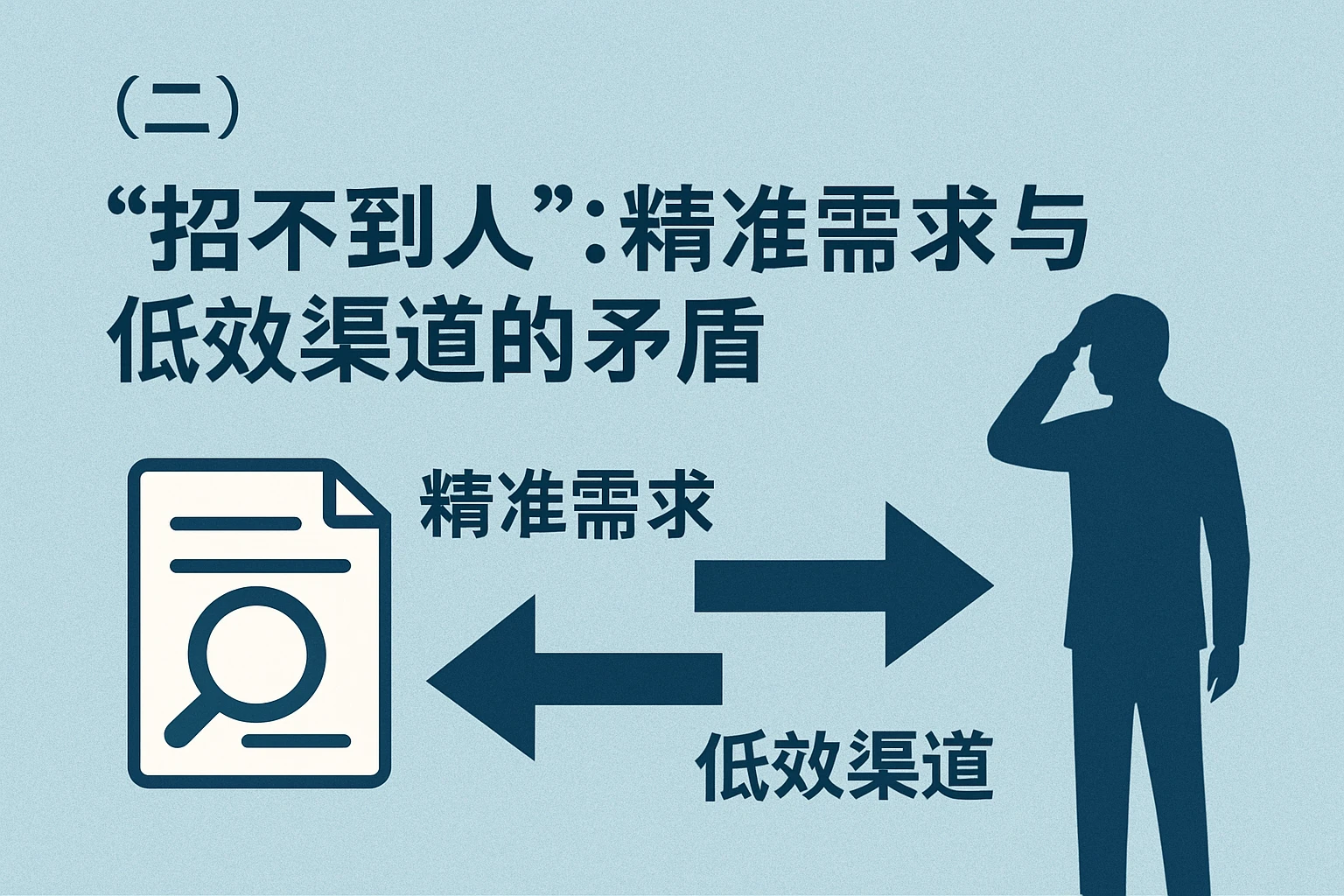 （二）“招不到人”：精准需求与低效渠道的矛盾