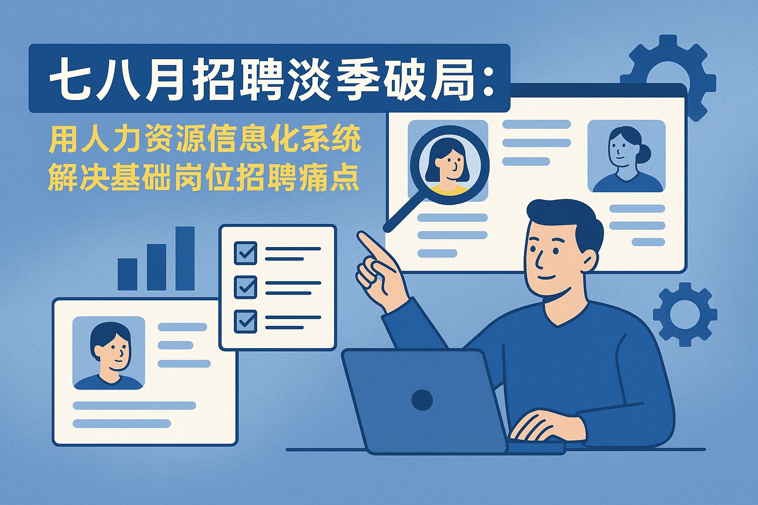 七八月招聘淡季破局：用人力资源信息化系统解决基础岗位招聘痛点