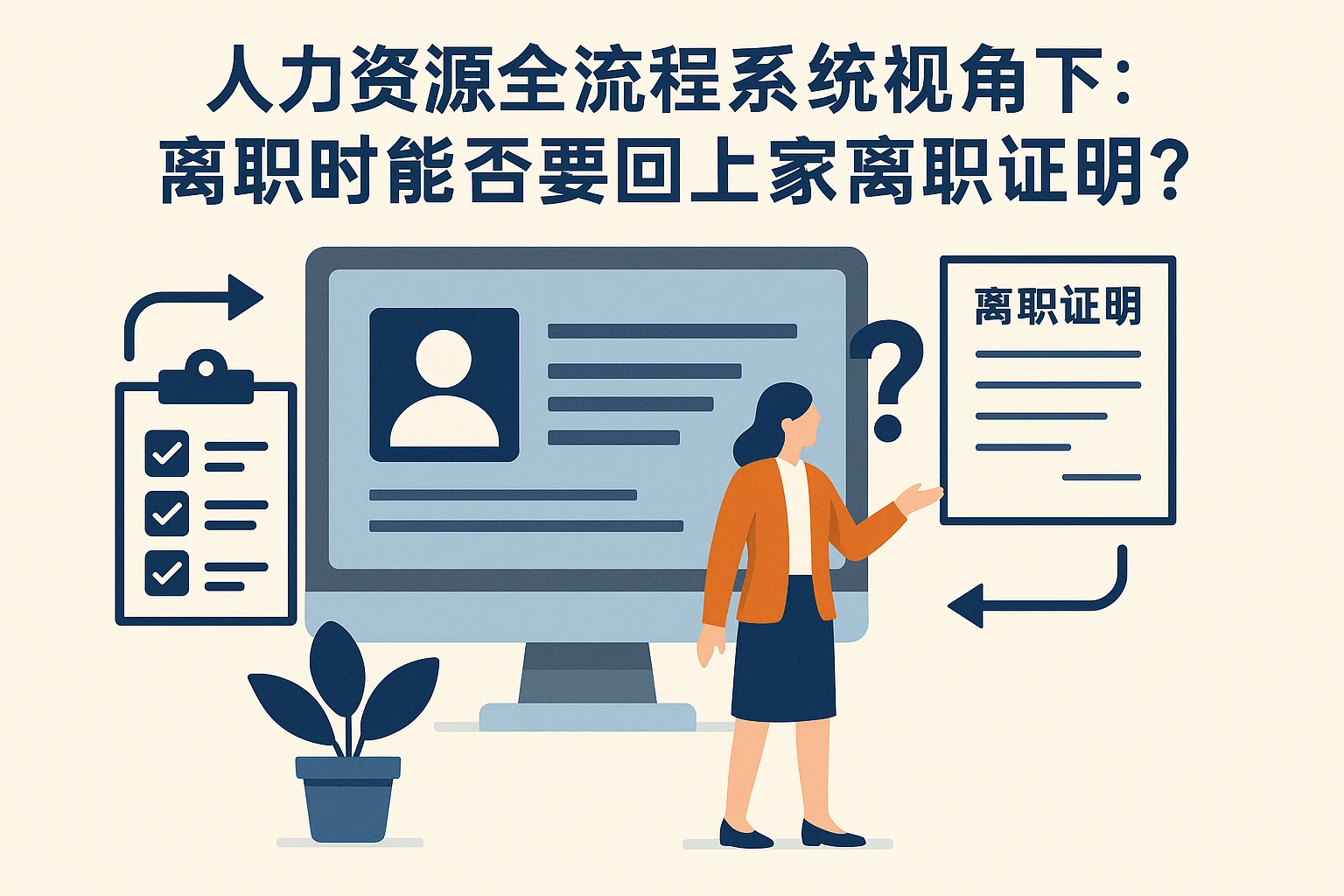 人力资源全流程系统视角下：离职时能否要回上家离职证明？