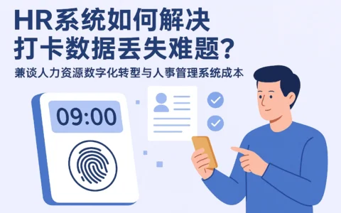 HR系统如何解决打卡数据丢失难题？兼谈人力资源数字化转型与人事管理系统成本