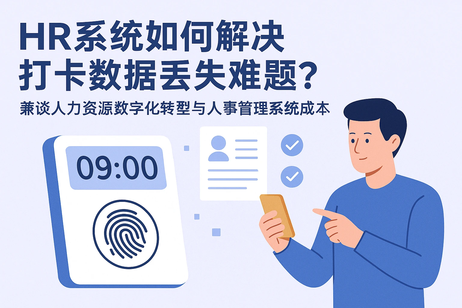 HR系统如何解决打卡数据丢失难题？兼谈人力资源数字化转型与人事管理系统成本