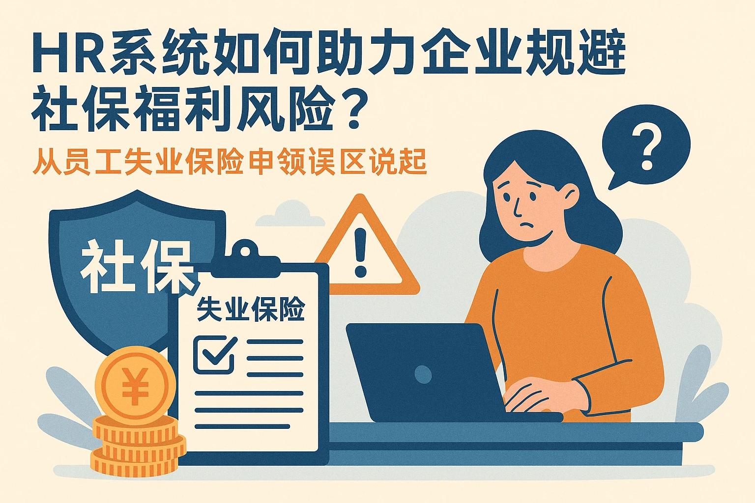 HR系统如何助力企业规避社保福利风险？从员工失业保险申领误区说起