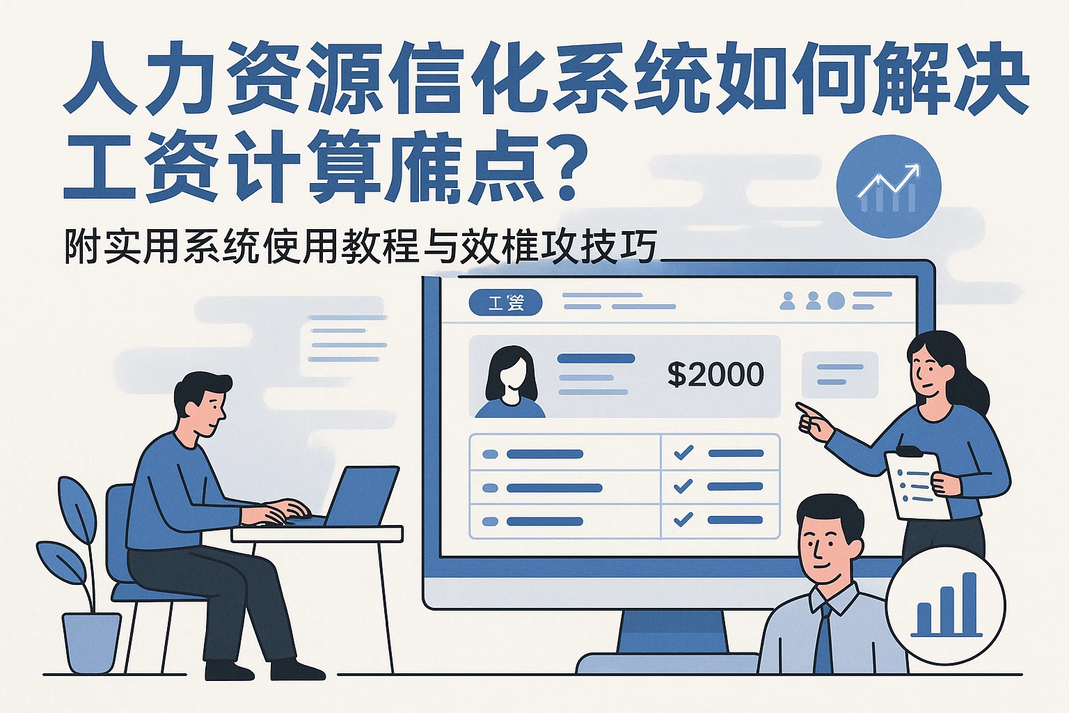 人力资源信息化系统如何解决工资计算痛点？附人事系统使用教程与绩效联动技巧