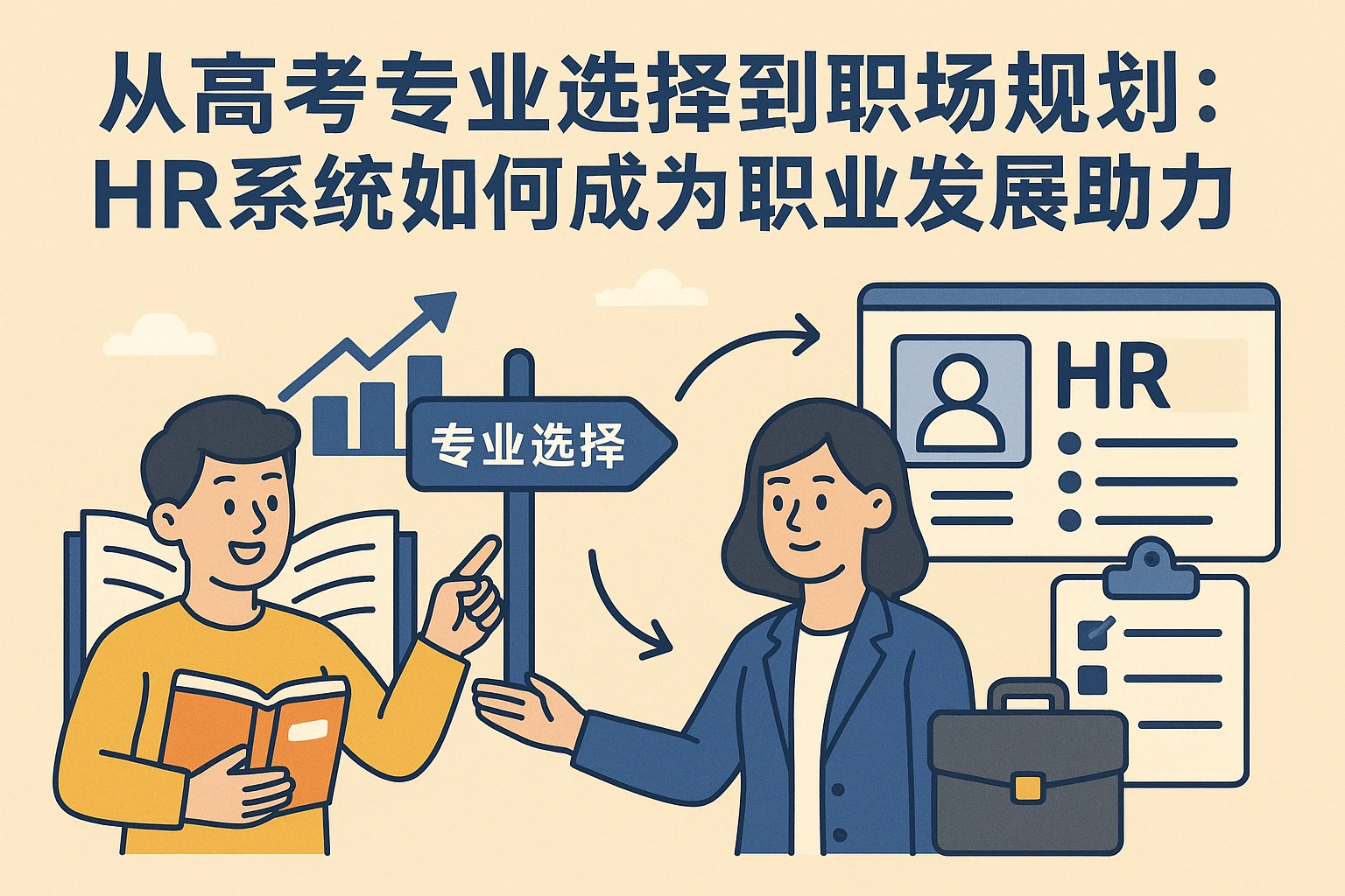 从高考专业选择到职场规划：HR系统如何成为职业发展的隐形助力