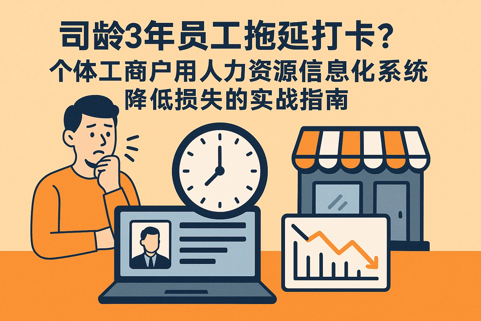 司龄3年员工拖延打卡？个体工商户用人力资源信息化系统降低损失的实战指南
