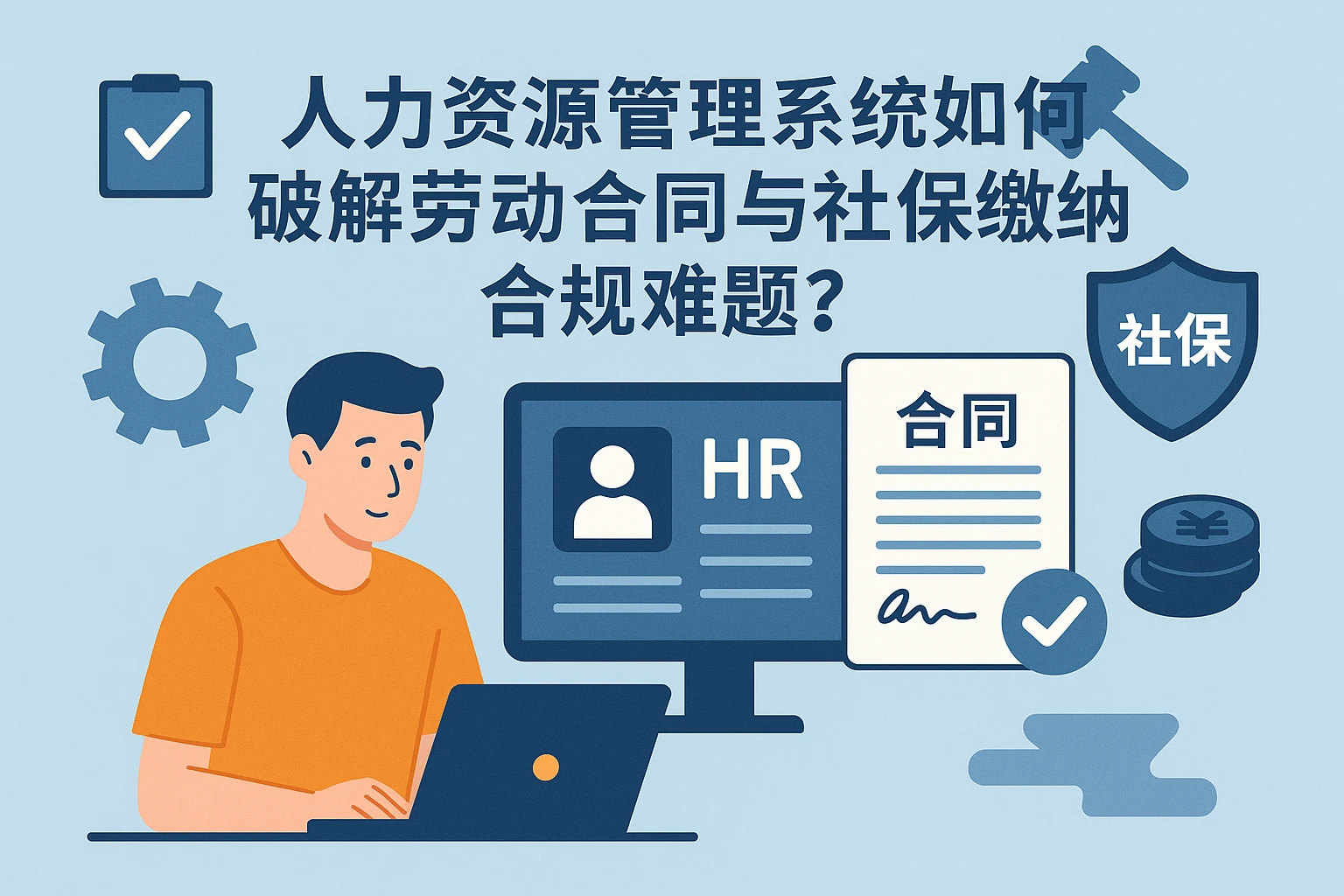 人力资源管理系统如何破解劳动合同与社保缴纳合规难题？