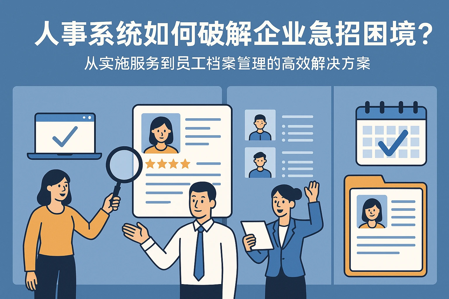 人事系统如何破解企业急招困境？从实施服务到员工档案管理的高效解决方案