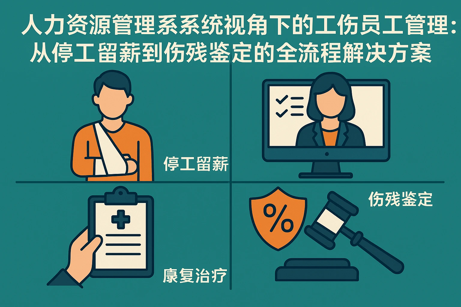 人力资源管理系统视角下的工伤员工管理：从停工留薪到伤残鉴定的全流程解决方案