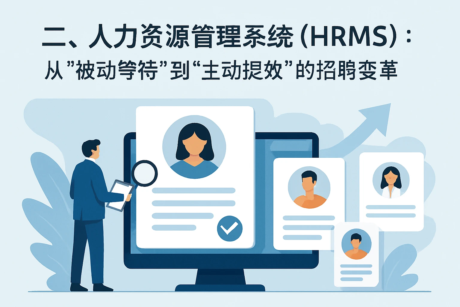 二、人力资源管理系统（HRMS）：从“被动等待”到“主动提效”的招聘变革