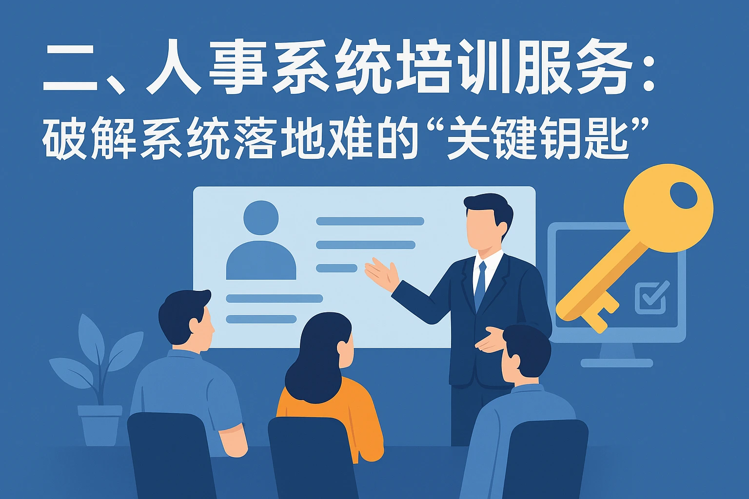 二、人事系统培训服务：破解系统落地难的“关键钥匙”