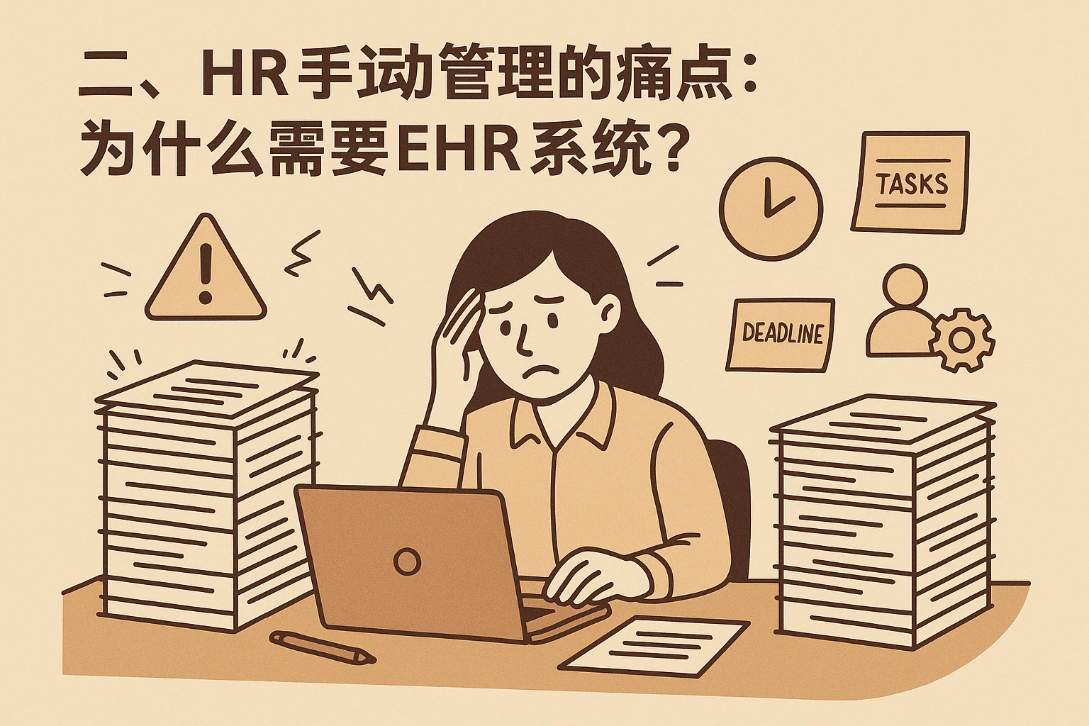 二、HR手动管理的痛点：为什么需要EHR系统？