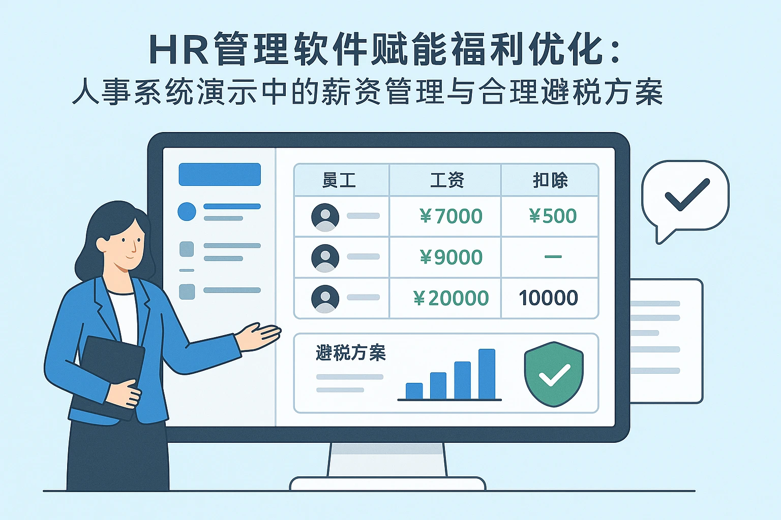 HR管理软件赋能福利优化：人事系统演示中的薪资管理与合理避税方案