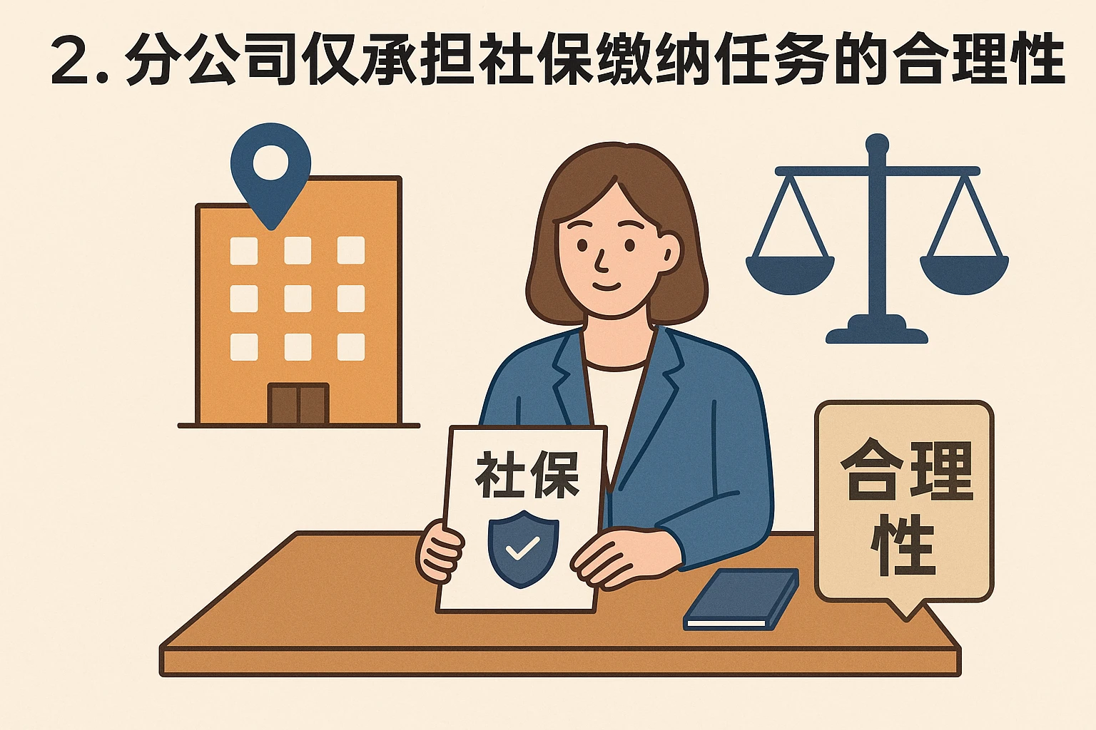2. 分公司仅承担社保缴纳任务的合理性