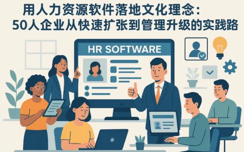 用人力资源软件落地文化理念：50人企业从快速扩张到管理升级的实践路径