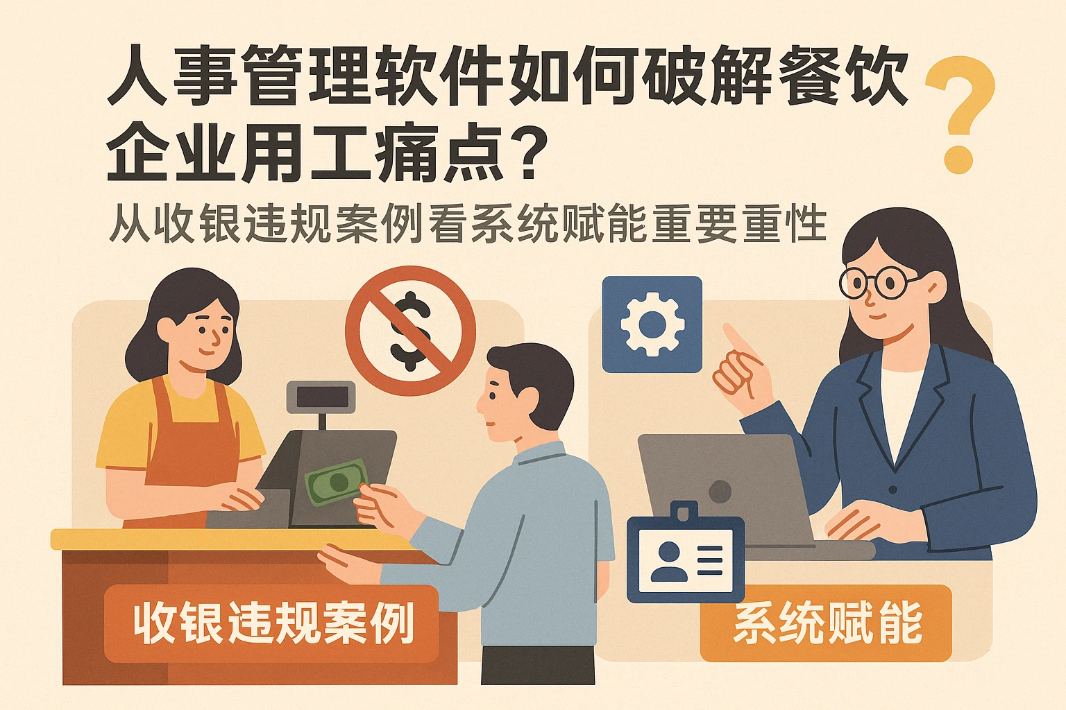 人事管理软件如何破解餐饮企业用工痛点？从收银违规案例看系统赋能的重要性