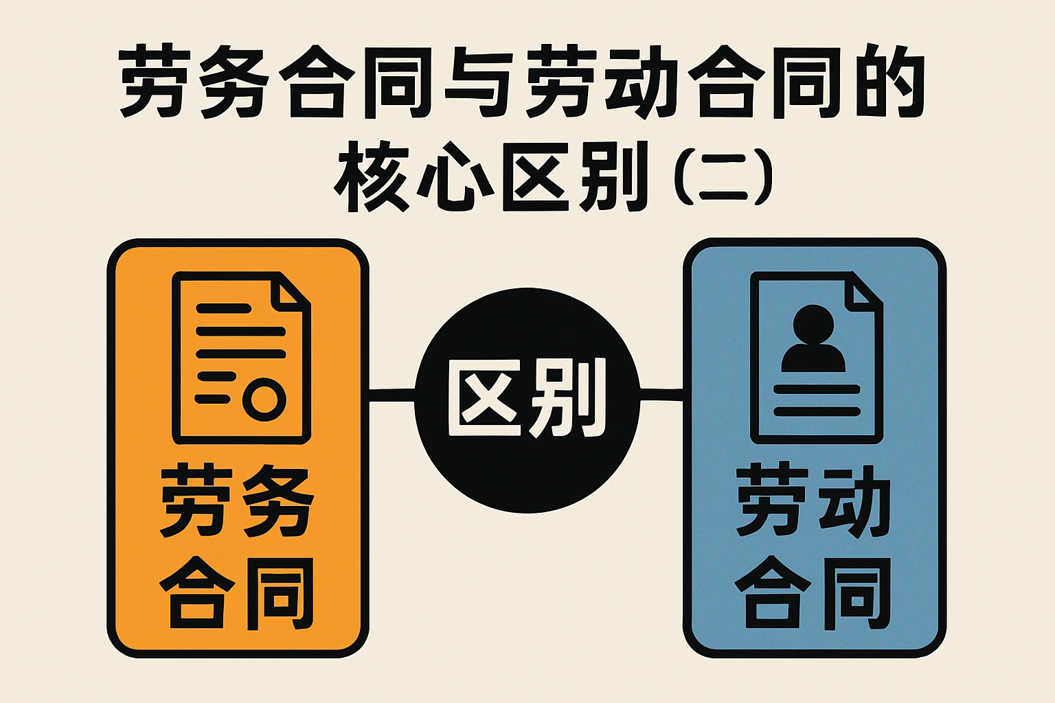 （二）劳务合同与劳动合同的核心区别