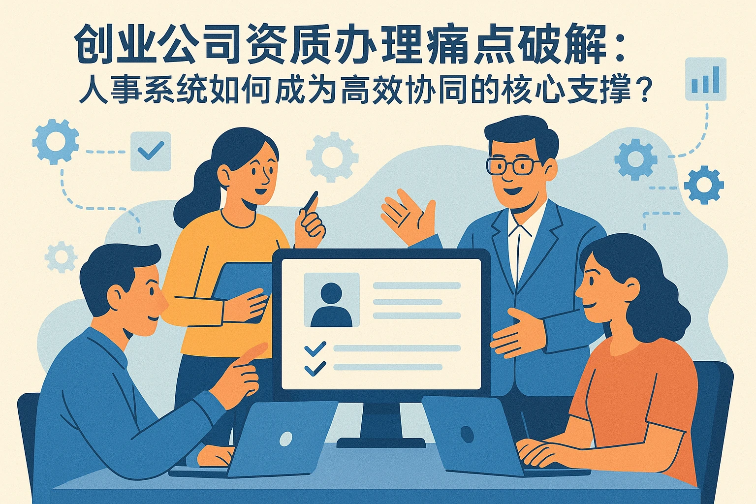 创业公司资质办理痛点破解：人事系统如何成为高效协同的核心支撑？