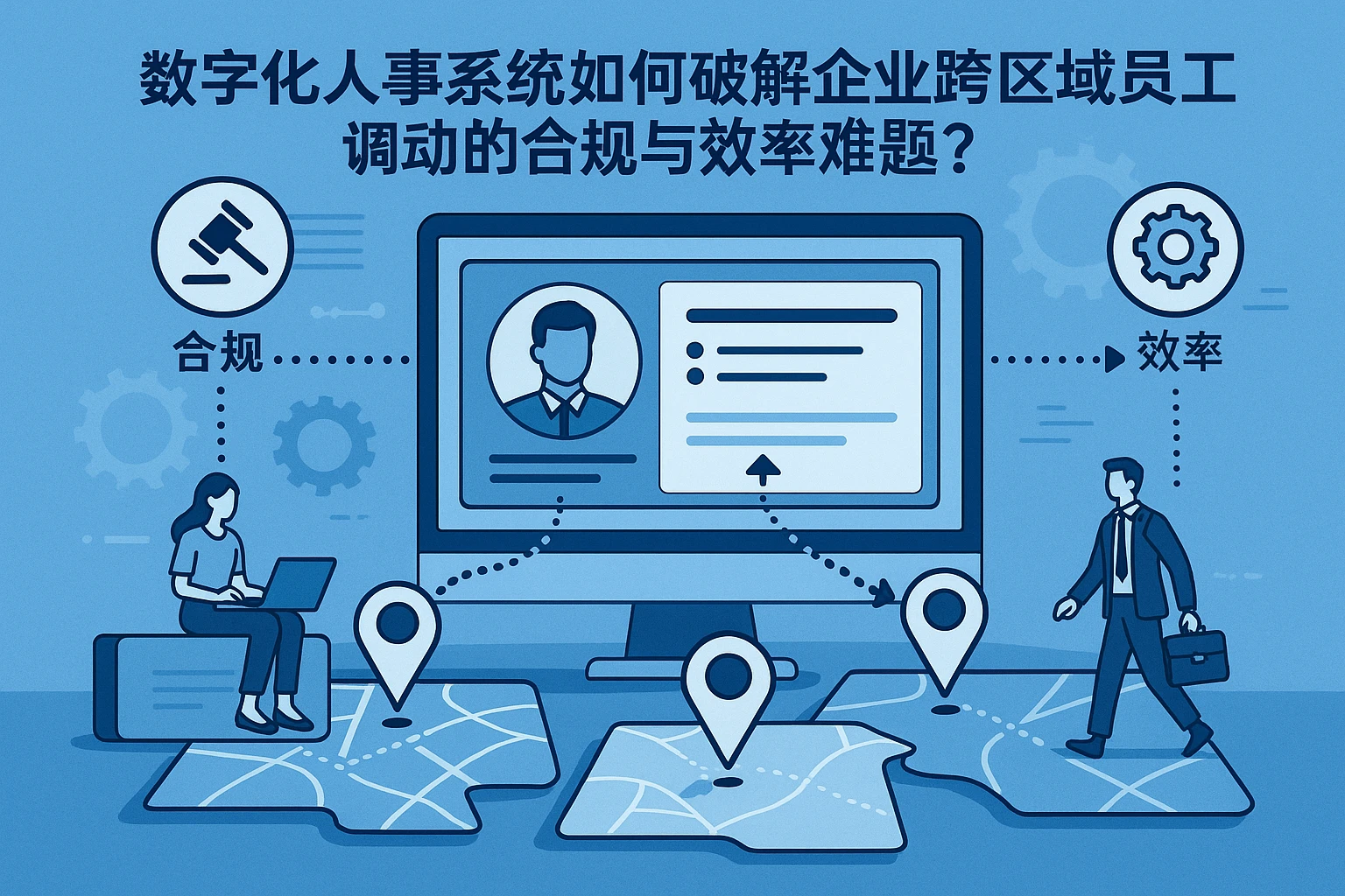 数字化人事系统如何破解企业跨区域员工调动的合规与效率难题？