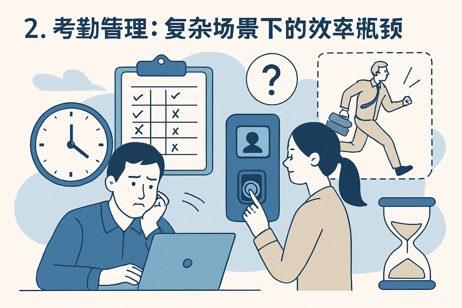 2. 考勤管理：复杂场景下的效率瓶颈