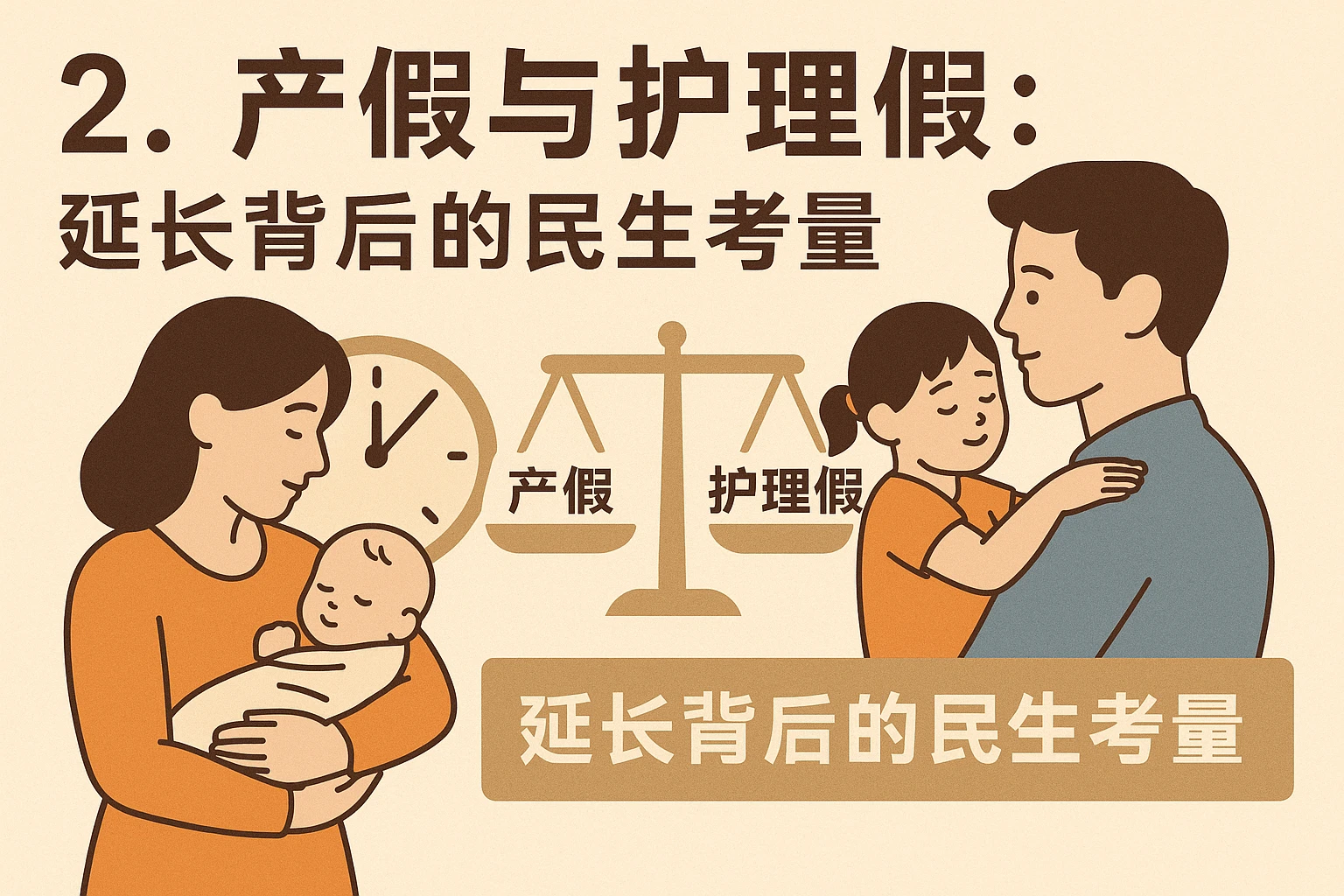 2. 产假与护理假：延长背后的民生考量