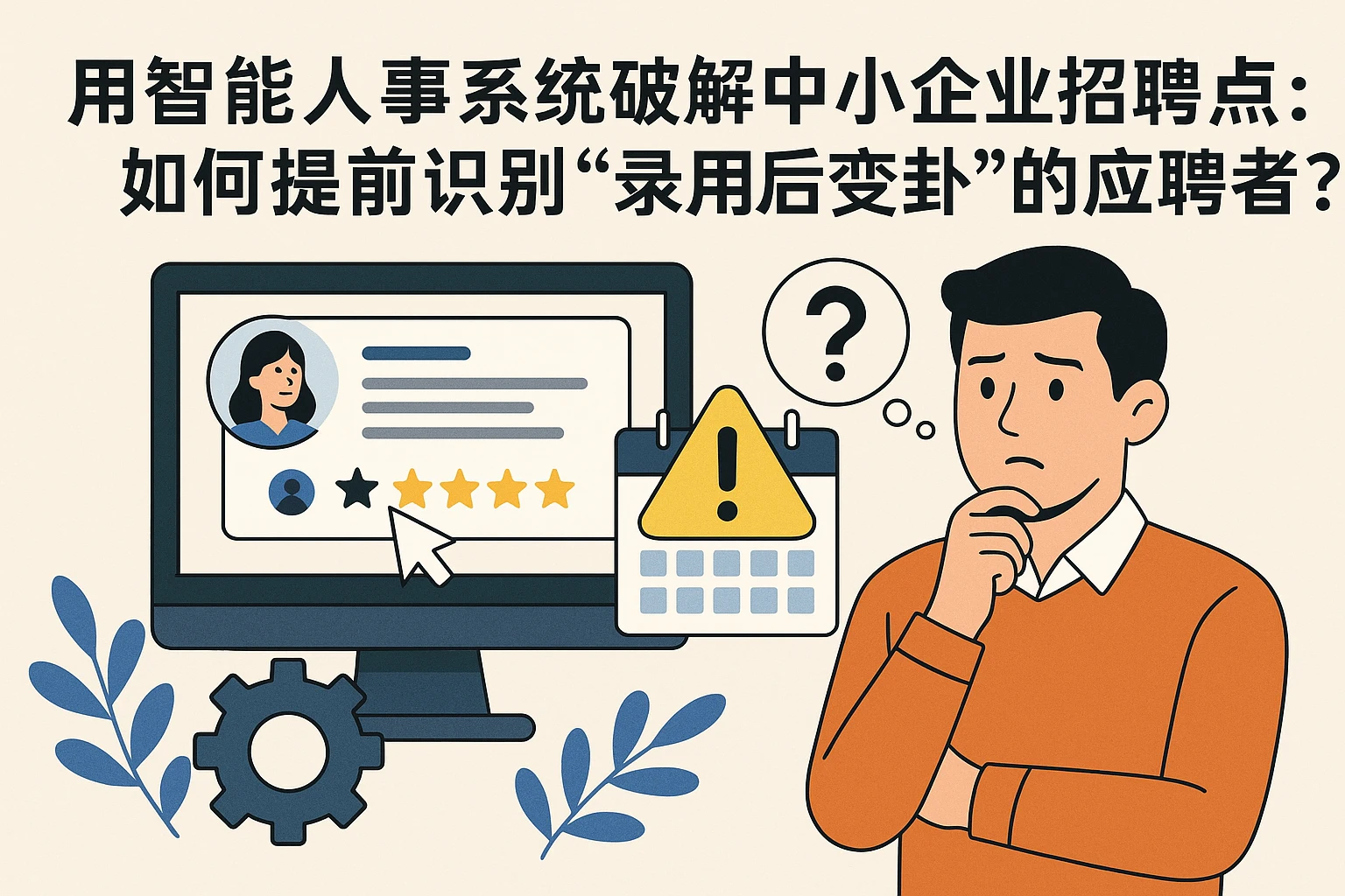 用智能人事系统破解中小企业招聘痛点：如何提前识别“录用后变卦”的应聘者？