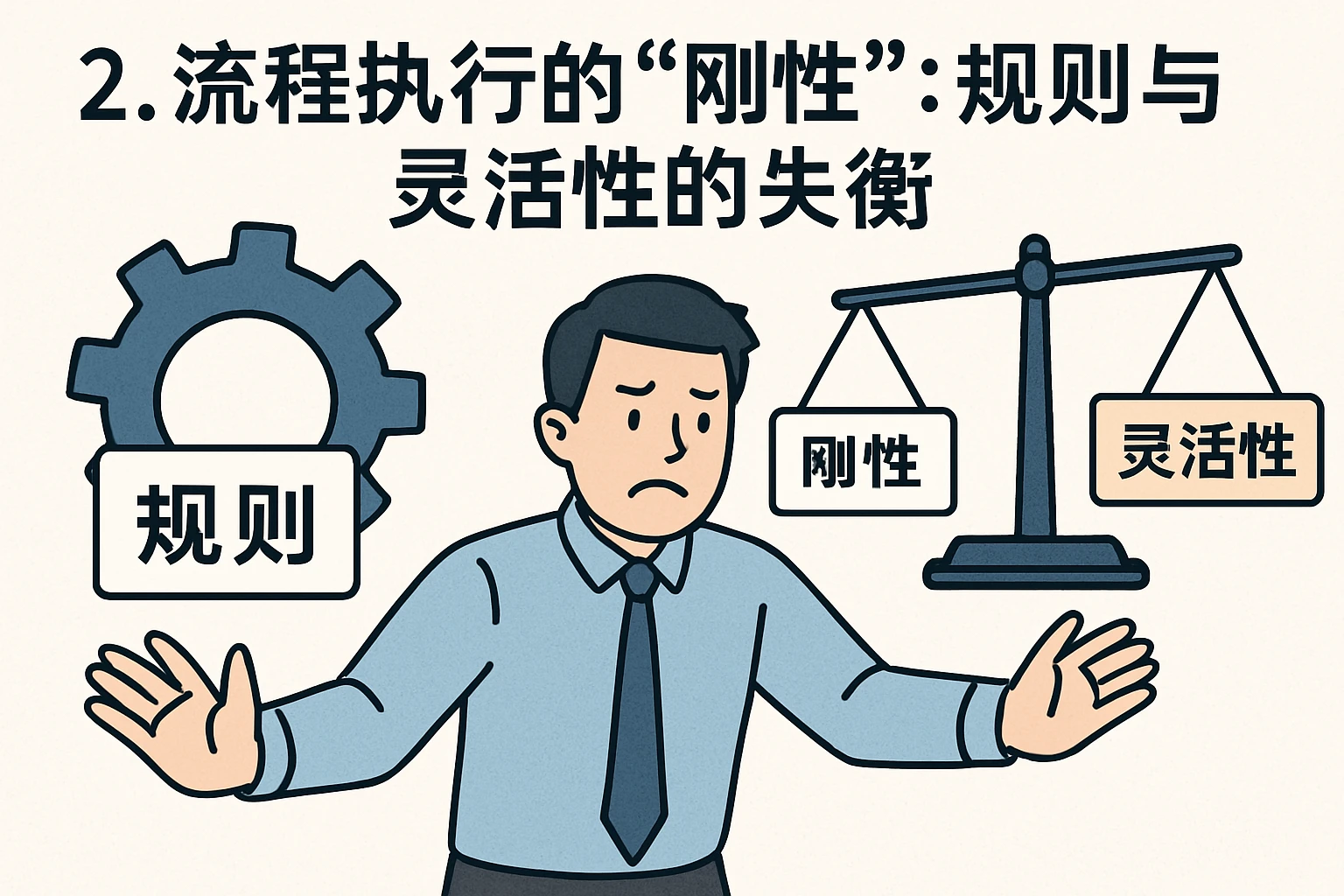 2. 流程执行的“刚性”：规则与灵活性的失衡