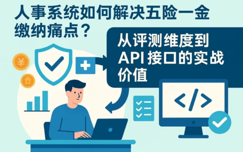 人事系统如何解决五险一金缴纳痛点?从评测维度到API接口的实战价值