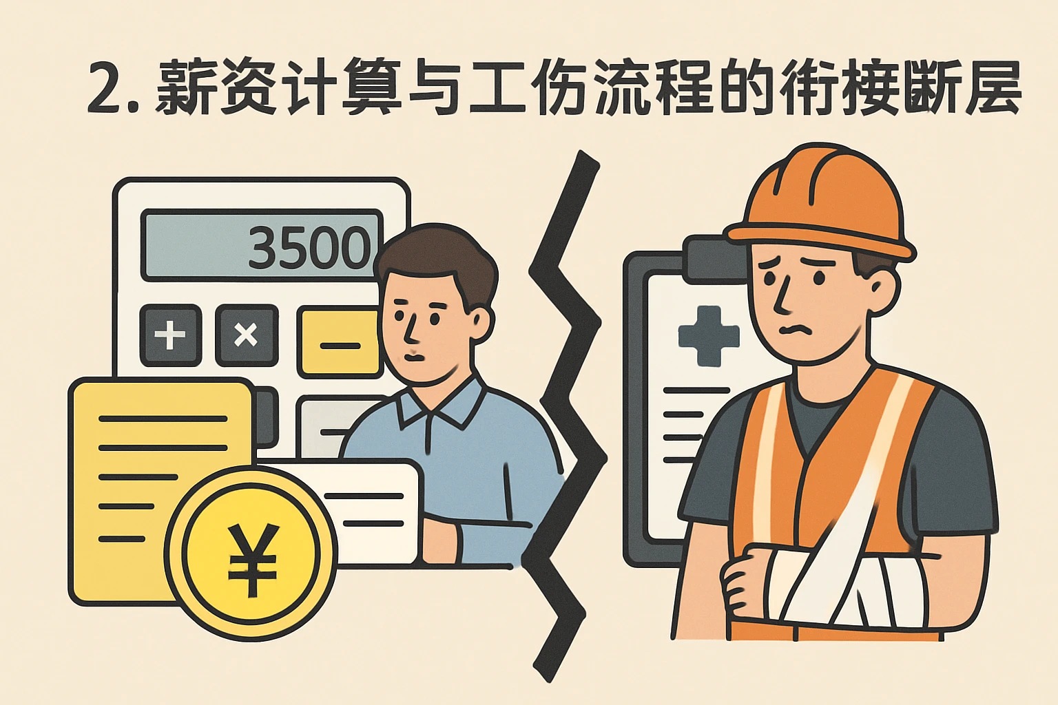 2. 薪资计算与工伤流程的衔接断层