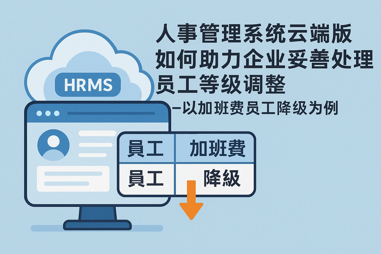 人事管理系统云端版如何助力企业妥善处理员工等级调整——以加班费员工降级为例