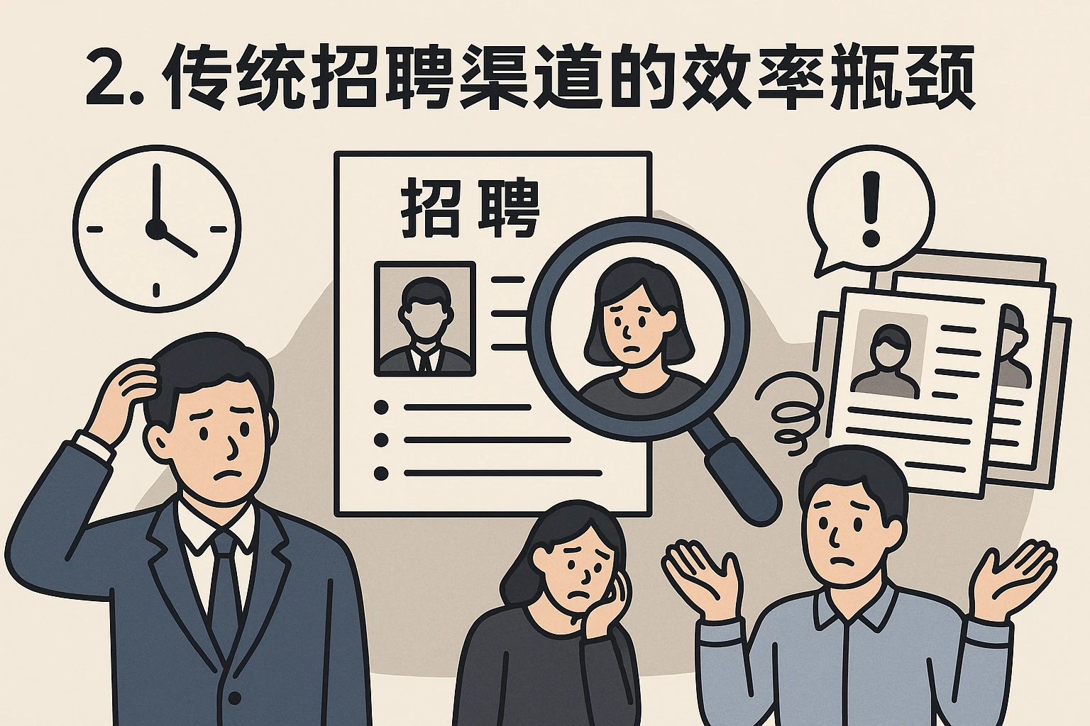 2. 传统招聘渠道的效率瓶颈
