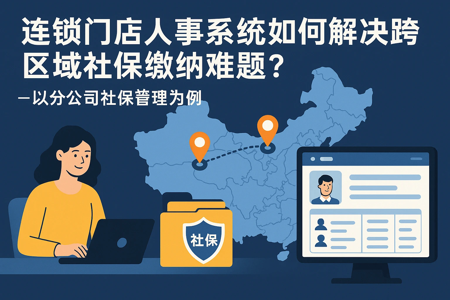 连锁门店人事系统如何解决跨区域社保缴纳难题？——以分公司社保管理为例