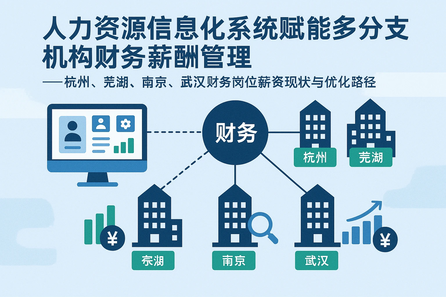 人力资源信息化系统赋能多分支机构财务薪酬管理——杭州、芜湖、南京、武汉财务岗位薪资现状与优化路径