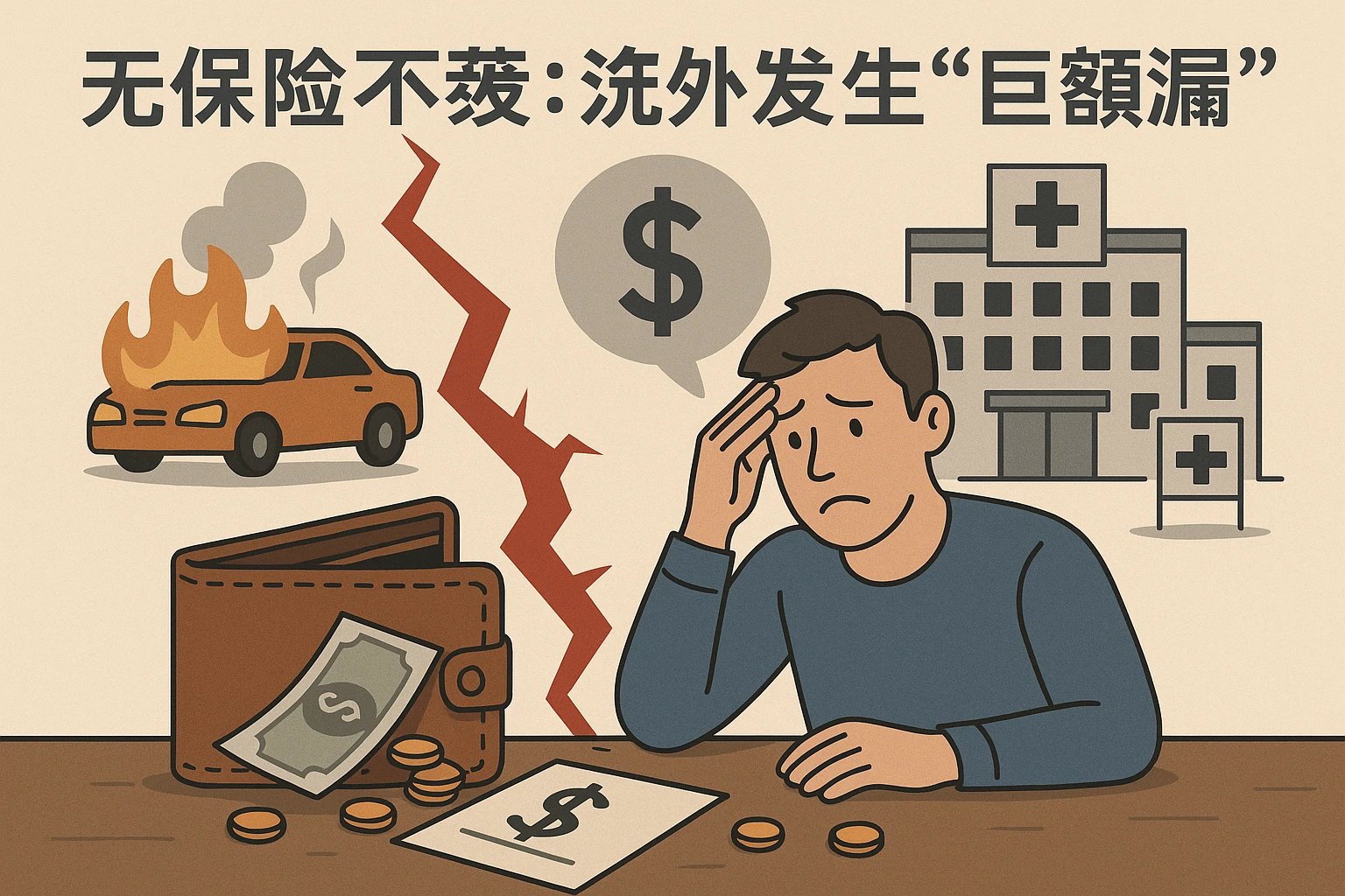 2. 无保险覆盖：意外发生时的“巨额漏洞”