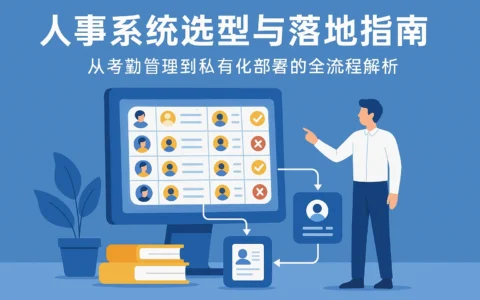 人事系统选型与落地指南：从考勤管理到私有化部署的全流程解析