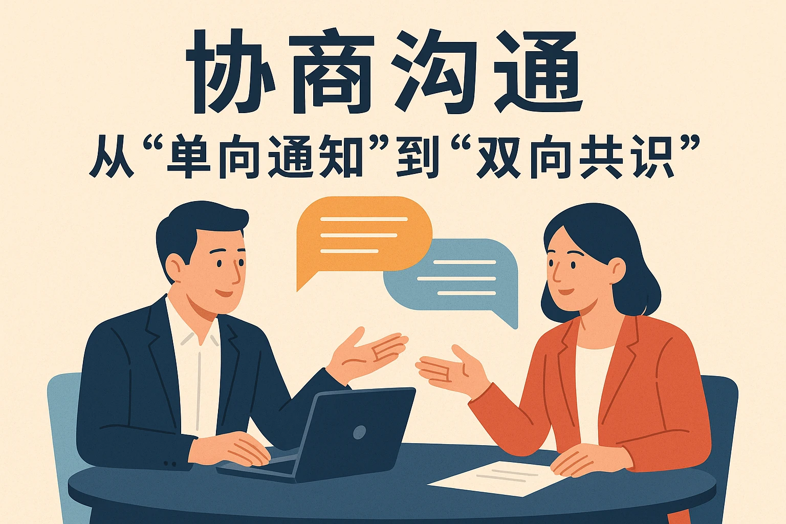 1. 协商沟通：从“单向通知”到“双向共识”