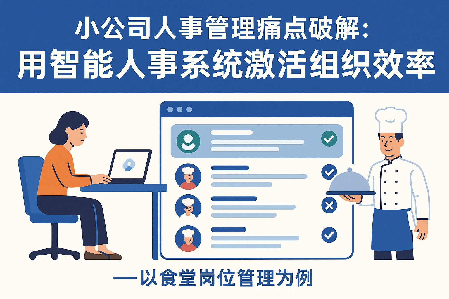 小公司人事管理痛点破解：用智能人事系统激活组织效率——以食堂岗位管理为例
