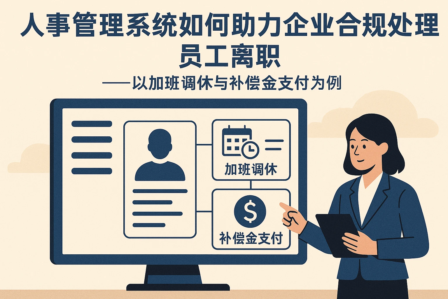 人事管理系统如何助力企业合规处理员工离职——以加班调休与补偿金支付为例