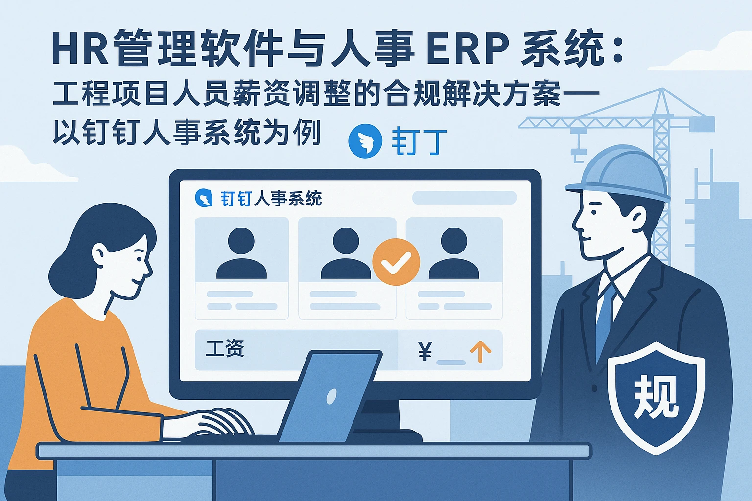 HR管理软件与人事ERP系统：工程项目人员薪资调整的合规解决方案——以钉钉人事系统为例