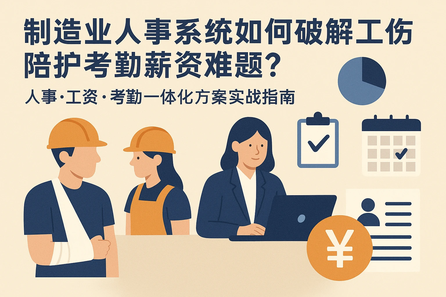制造业人事系统如何破解工伤陪护考勤薪资难题？人事工资考勤一体化方案实战指南