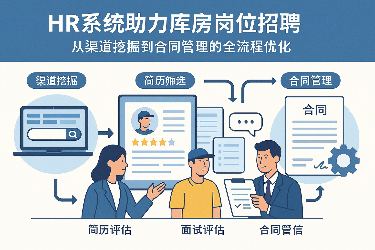 HR系统助力库房岗位招聘：从渠道挖掘到合同管理的全流程优化