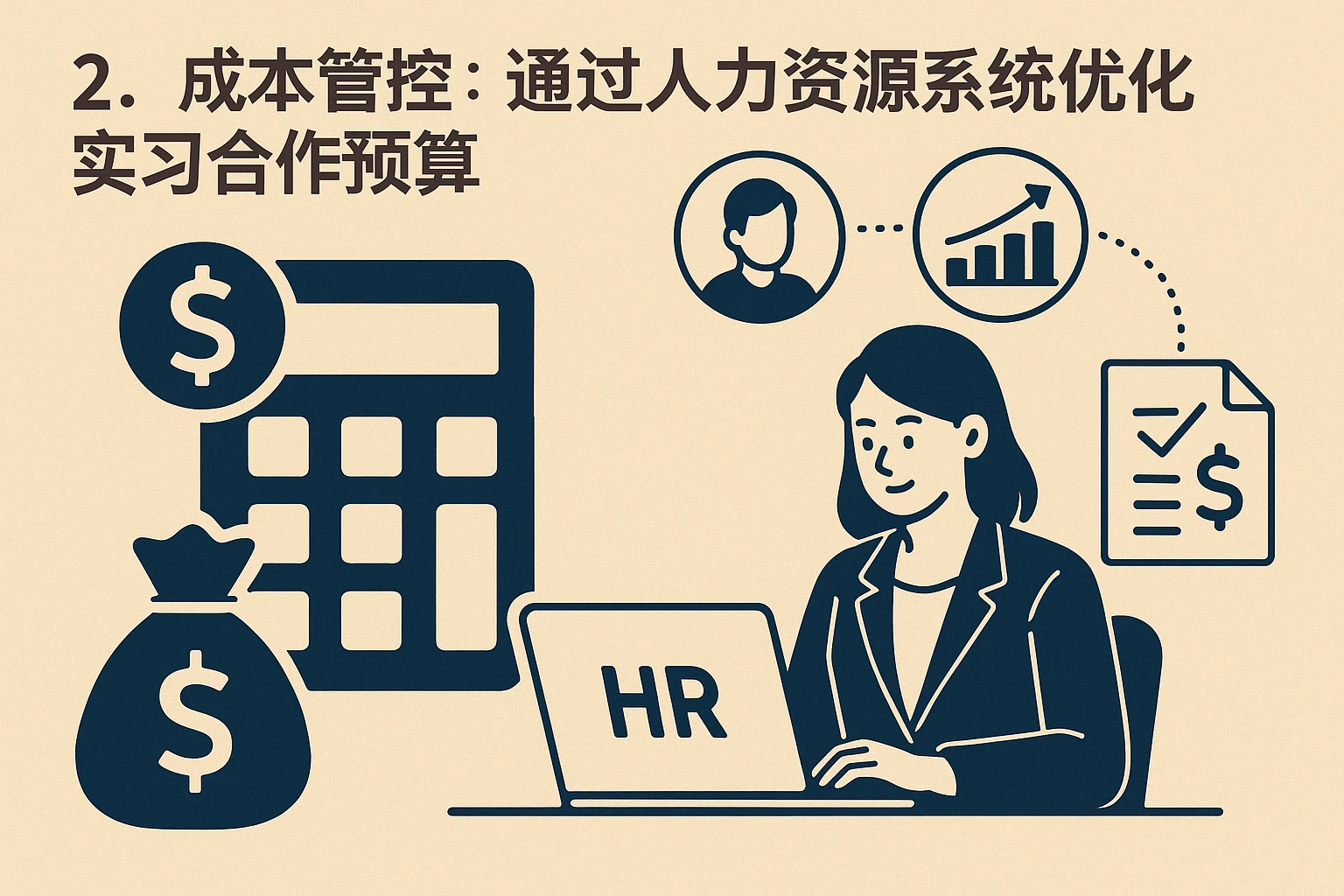 2. 成本管控：通过人力资源系统优化实习合作预算