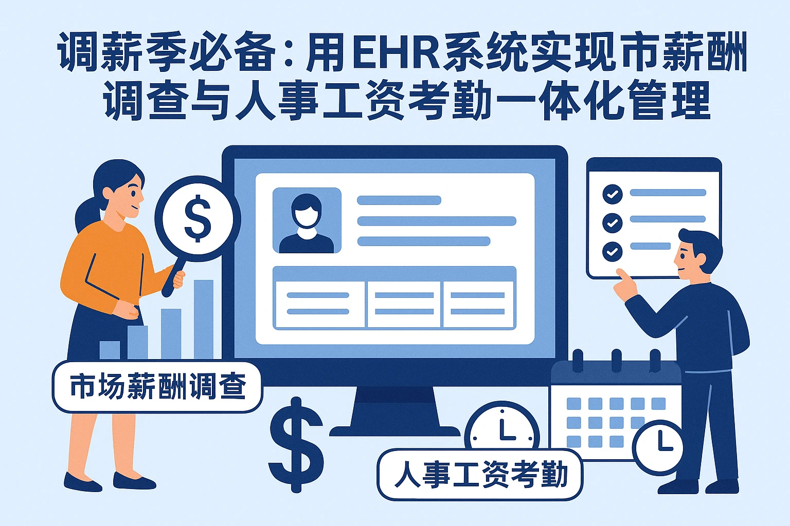 调薪季必备：用EHR系统实现市场薪酬调查与人事工资考勤一体化管理